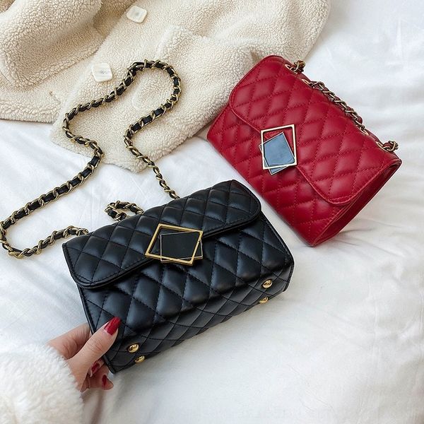 

gmosk французская мода высокого класса плечо женщин 2020 новая ниша женские сумки посыльного интернет популярный ромб цепь плечо сумка 0d5tx