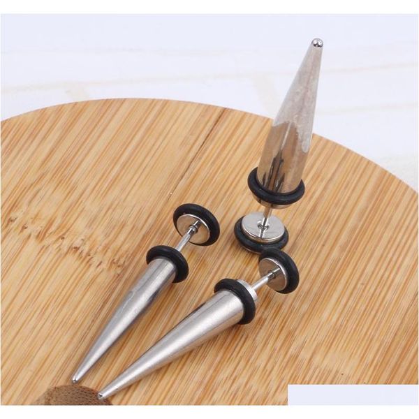

fashion illusion ear fake cheater stretcher rivet taper plug tunnel gauges mix 3 size 60pc jllbqx yummy_shop, Silver