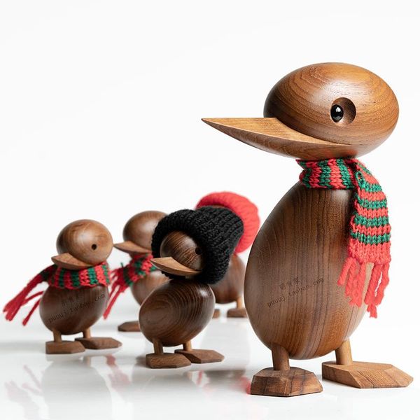 

decorative objects & figurines duck/duckling wood for crafts animal figures wooden decoration home accessorie living room christmas danish n
