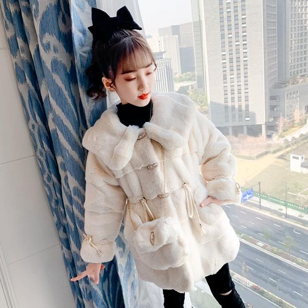 

coat luxury girls clothes fluffy coats warm fur outerwear baby winter trench faux jackets teenager furs cotton parkas, Blue;gray