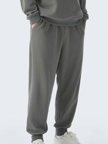 

men drawstring waist joggers c9dm#, Black