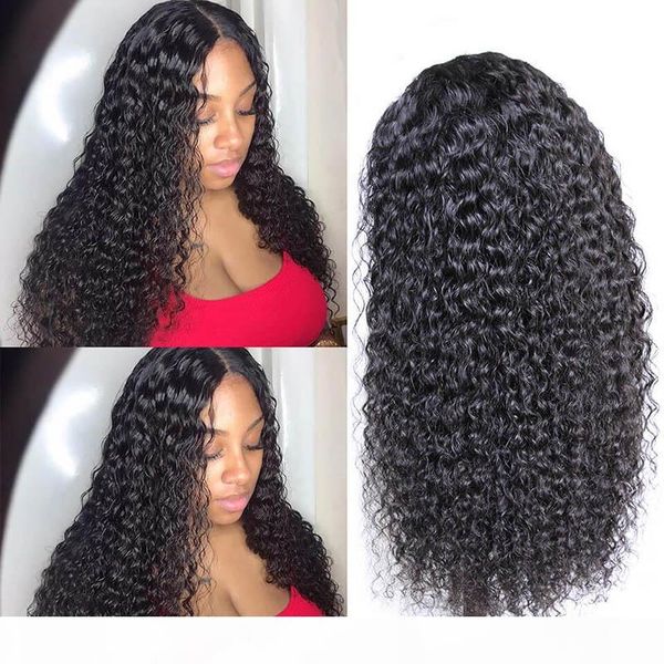 

jyz human hair 360 lace wig kinky curly pre plucked hairline 360 full lace wig brazilian virgin hair 150% density glueless, Black;brown