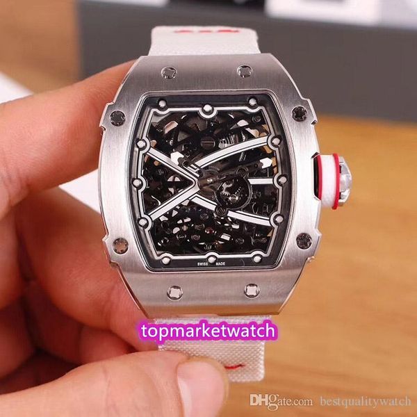 

высокое качество производители лучшая версия new rm 67-02 skeleton циферблат 316l стальной корпус автоматические механические 28800 vph rm67, Slivery;brown