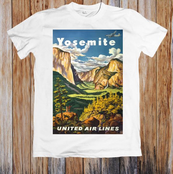 

vintage travel poster yosemite national park america t shirt funny t shirt harajuku summer 2018 tshirt sport hooded sweatshirt hoodie