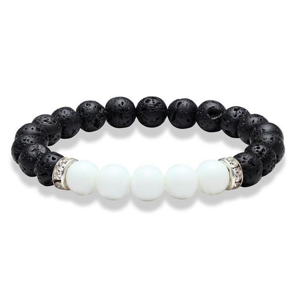 

new fashion lava stone jewelry natural volcanic stone fashion bracelet men's 8 mm round collar beads bracelet yoga bracelet bbyoar
