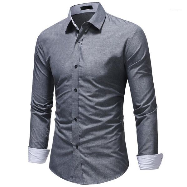 

ffxzsj brand shirt new fashion brand camisa masculina long sleeve shirt men korean slim design formal casual male dress1, White;black