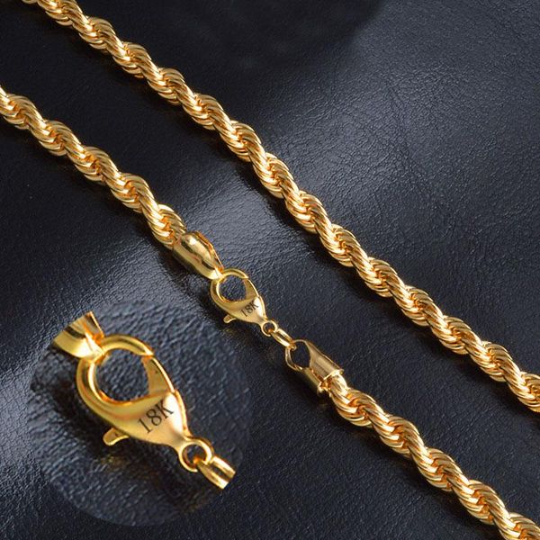 

vagzeb 2020 new 6mm punk gold color twist chain necklace for man, Silver