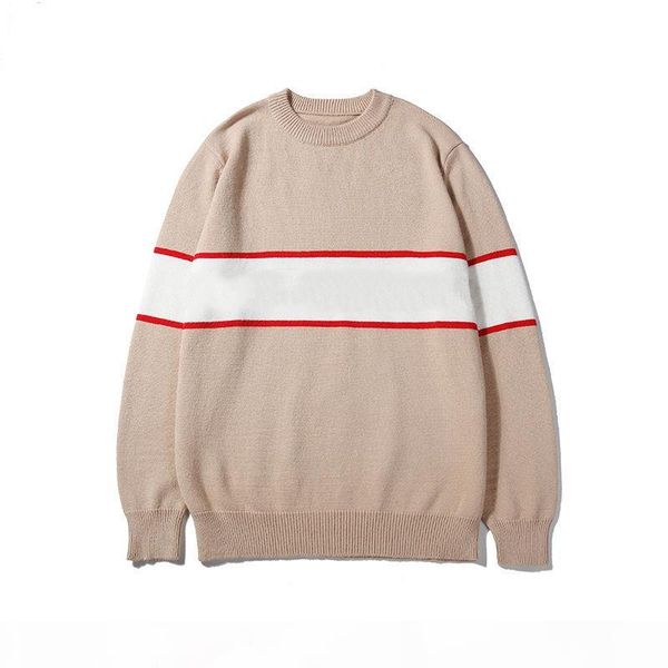 

mens sweater wool autumn hoodies men women winter sweatshirts with letters embroidery sweaters striped style warm clothing, White;black