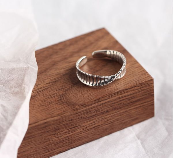 

ancient fashion gear waves 925 sterling silver bow rings for any engagement and size adjustable