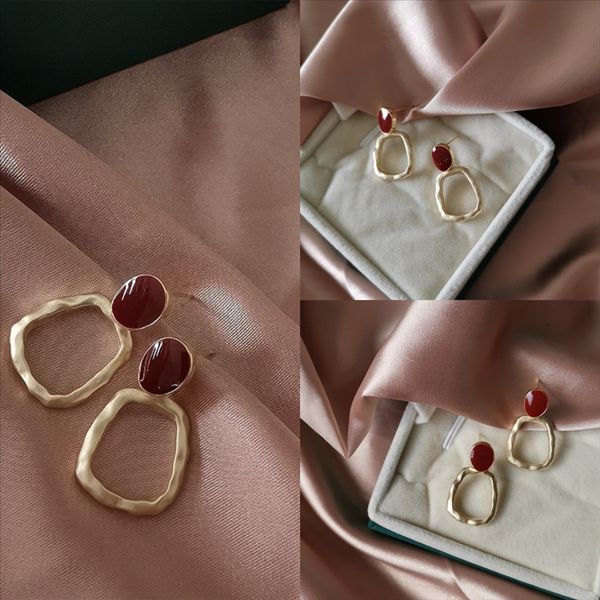 

smj girl fashion fun hook funny ice coffee cup korean earring resin personality earrings ear simulation light white, yellow, red, green, Golden