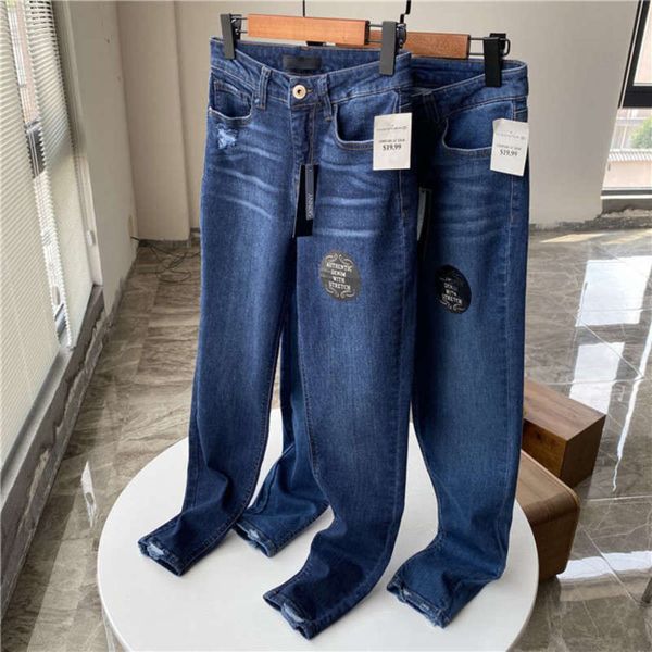 

large elastic slim fit terry original casual thin autumn women's small leg jeans, Black;gray