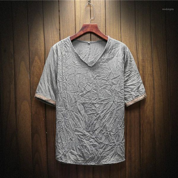 

new t shirt men v-neck t shirts men harajuku fashion men's tshirt fashion linen tees shirts short sleeve print t-shirts1, White;black