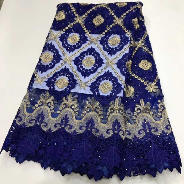 

latest african tulle guipure cord lace fabric 2020 nigerian french cord lace fabric with stones for dress party, Pink;blue