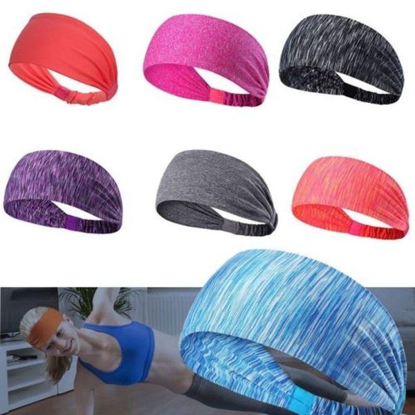 

elastic striped headbands for women girls sport running yoga head band cotton wide hair band turban head warp hair accessories q bbyvbw