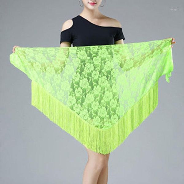 

blley hips scarf lace shawl hip triangle towel latin dance tassel hip scarf fringed waist belly dance triangular bandage1, Black;red