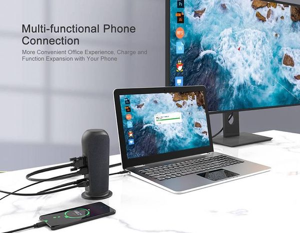 

usb c док-станция со спикером для ноутбуков