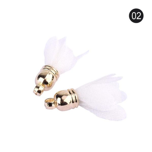 

30pcs mini metal cap flower tassels for boho jewelry diy craft making supplies bracelet necklace earring finding accessories h sqcjsf