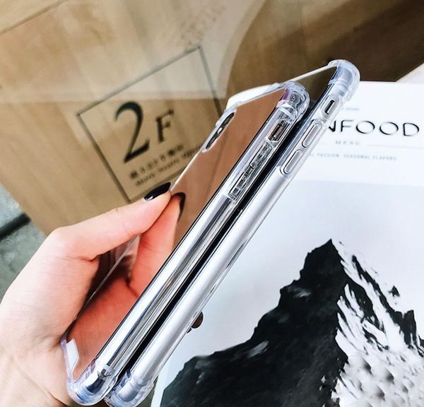 

luxury plating mirror phone case cover for iphone 7 case for iphone 6 6s 8 plus x 10 11 xr xs xs max jlljpt yyysports