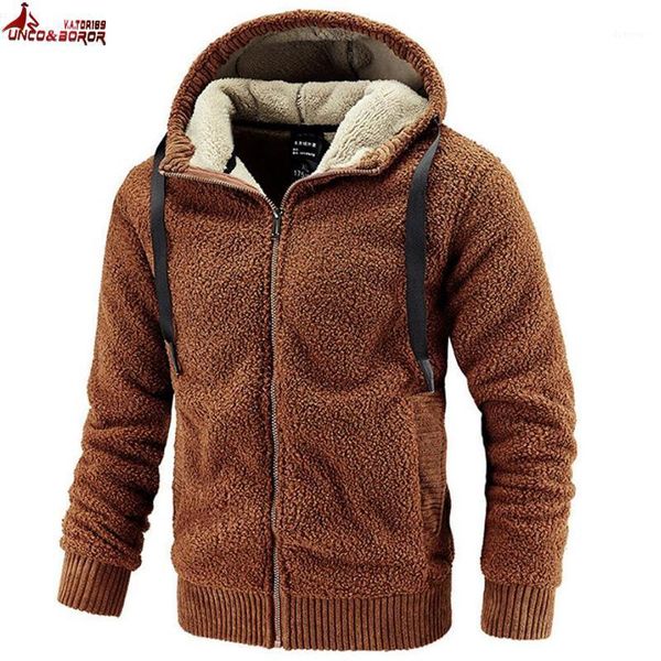 

plus size ~8xl men hoodies winter thick warm teddy cashmere fleece jacket coat sportswear male streetwear hoody sweatshirts men1, Black