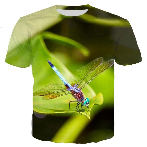 

new cool dragonfly 3d print shirts oversized hentai hippie men clothing