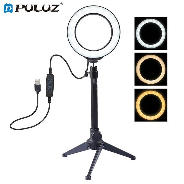 

flash heads puluz pkt3031 4.7inch 3 modes dimmable led ring light head for youtube video vlogging makeup compensator tik tok selfie