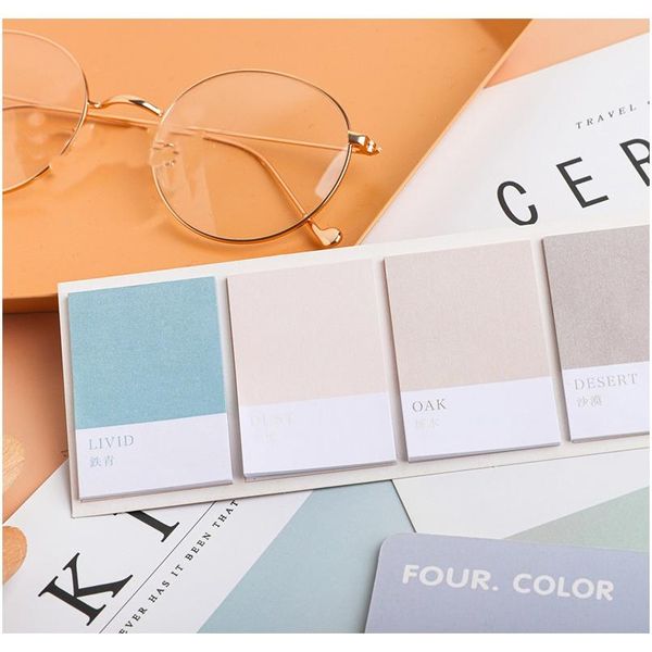 

mohamm wheel of four colors series kawaii cute sticky notes memo pad diary stationery 80pcs f wmtorj