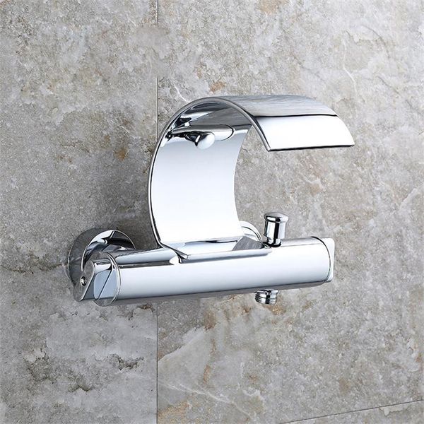 

sovecho wall mounted bath waterfall faucet mixer shower exposed valve bottom brass bathtub faucet bathroom tap tl0291