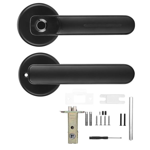 

intelligent fingerprint door lock keyless security entry handle locks for home apartment office home door fittings
