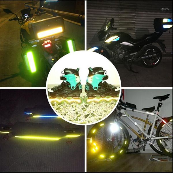 

car reflective warning sticker motorcycle car decorative strip waterproof decorative sticker auto products1