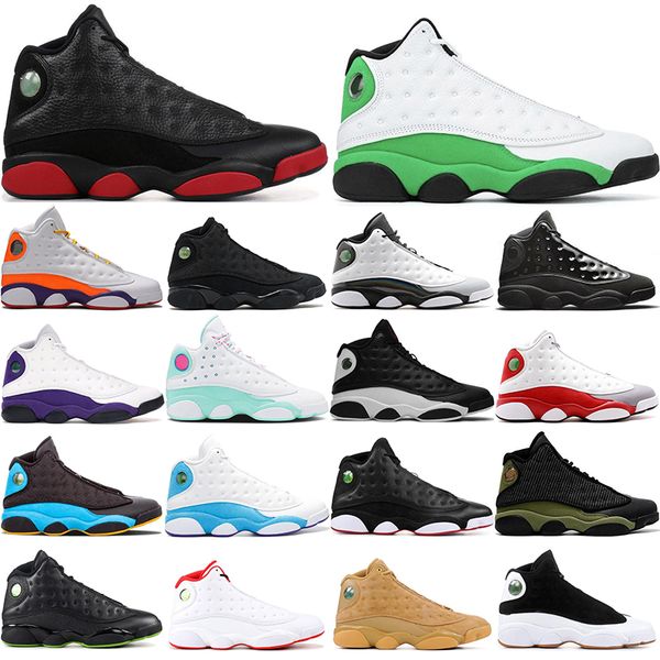 

13 13s jumpman flint basketball shoes mens womens lucky green soar playground lakers sports sneakers trainers size 40-47