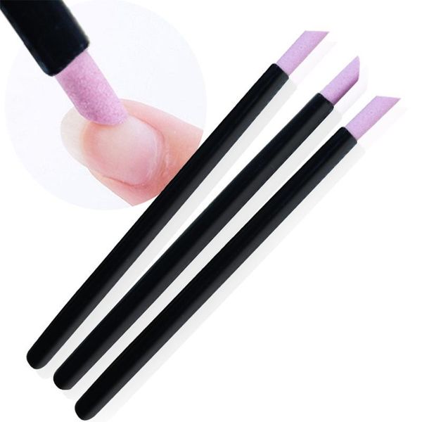 

selling nail file stone pen black nail grinding pen women girls professional polishing qylecu