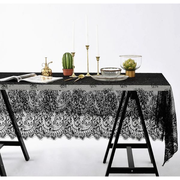 

mesh eyelash lace tablecloth table cover rectangle embroidered table cloth for boho wedding festival party decor home textile f bbygqm