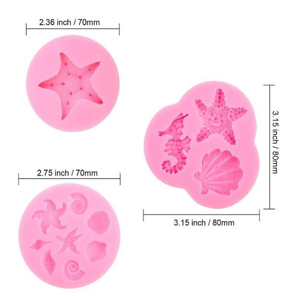 

6 pack fondant mold cake decorating tools baking accessories sile mold cupcake fondant cake decor tools bakery confe qyllwd