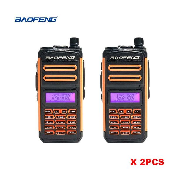 

baofeng new type bf-x3 2pcs walkie talkie ip67 with 6600mah capacity battery