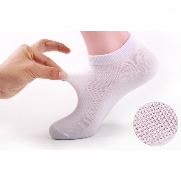 

fashion cotton ankle boat socks for men elastic breathable sports male breathable sock black white summer low cut socks 1 pair1