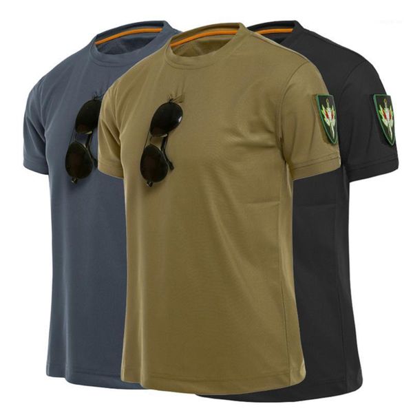 

outdoor t-shirts men running tactical fitness t shirt sportswear rashguard short sleeve quick-drying gym casual size s-3xl x223d1, Gray;blue