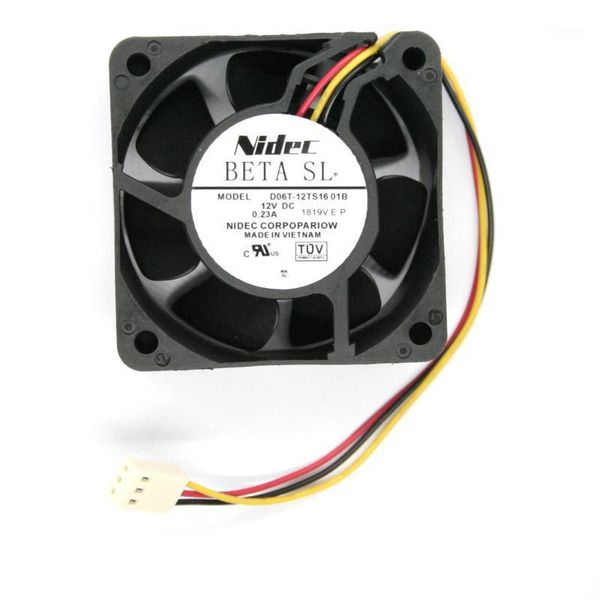 

fans & coolings original d06t-12ts16 01b 6025 6cm dc 12v 0.23a 3-lines cooling fan1