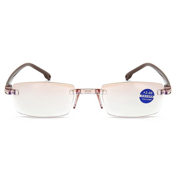 

синий reading glasses женщины даймонд резки rimless очки мужчины усталость hyperopia дальнозоркостью очки 1,5 bbyetn bdehome