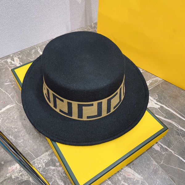 

winter new arrival brim hats fashion desingers elegant hats black gold letter, Blue;gray