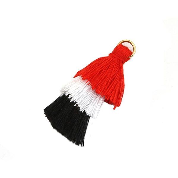 

12pcs lot personalized long colorful three layers of tassel for keychain bag cellphone pendant home decoration diy accessories h qyllif