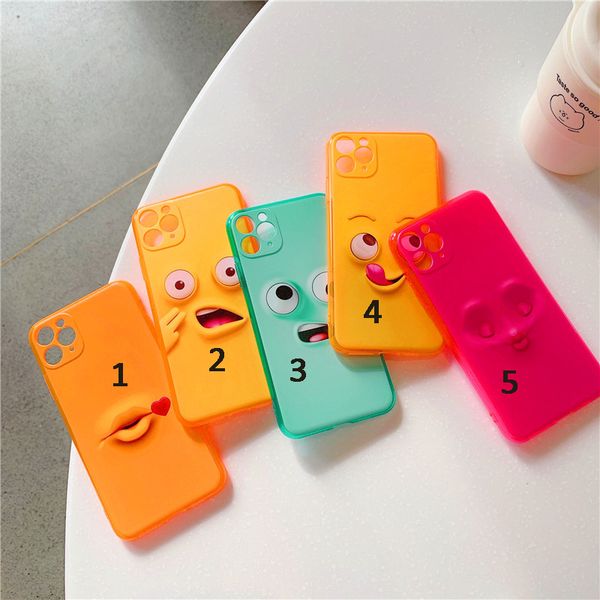 

новый fluorescent прозрачных конфет tpu симпатичного телефон чехол для iphone 11 pro xr xs max se 2 8 7 plus 6s 6 soft противоударны cartoon