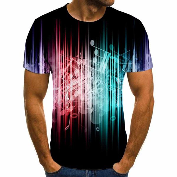 

anime music notes game homme 3d print shirts anime plus size horror men clothing