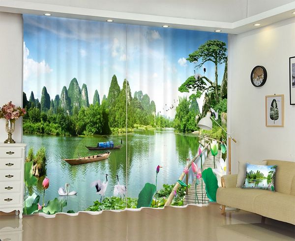

babson simple park 3d digital printing curtain diy landscape p curtain advanced custom curtain