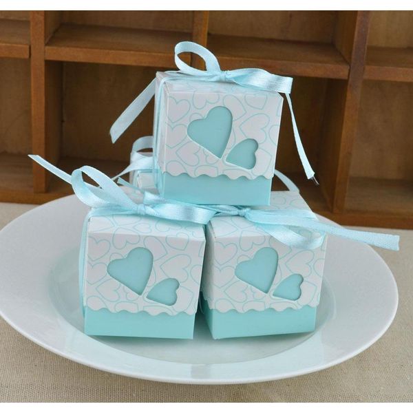 

love gift box diy favor holders creative style polygon wedding favors boxes candies and sweets gift box with ribbon 6 colors choose ktiqw