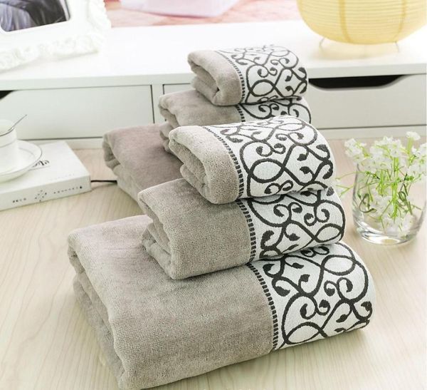 

100% cotton 3 piece set of compressible towel set luxury bath towel bathroom1