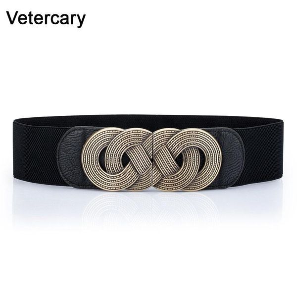 

belts women's cummerbunds wide belt punk buckle weight metal alloy buckles elastic waistbands cummerbund for women gift girl dres, Black;brown