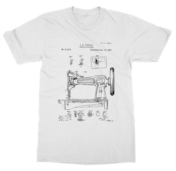 

sport sewing machine patent t-shirt pattern singer diy invent new advance trademark 2019 summer t shirt men o-neck print tee shirt