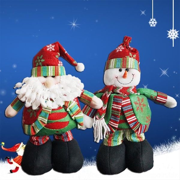 

zgzel shopping mall decorations accessory scene cartoon telescopic santa claus christmas window snowman kindergarten doll doll ornaments wfs