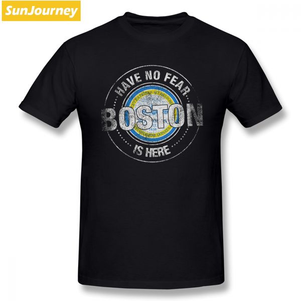 

have no fear boston is here t shirt short sleeve custom men's t shirts summer comfy plus size mens t shirts sport hooded sweatshirt hoo