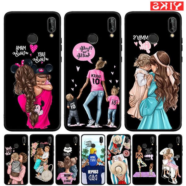 

for huawei mate10 20 p9 p10 p8 lite p20 p30 pro p smart 2019 fashion family super mom&dad boy girl phone case